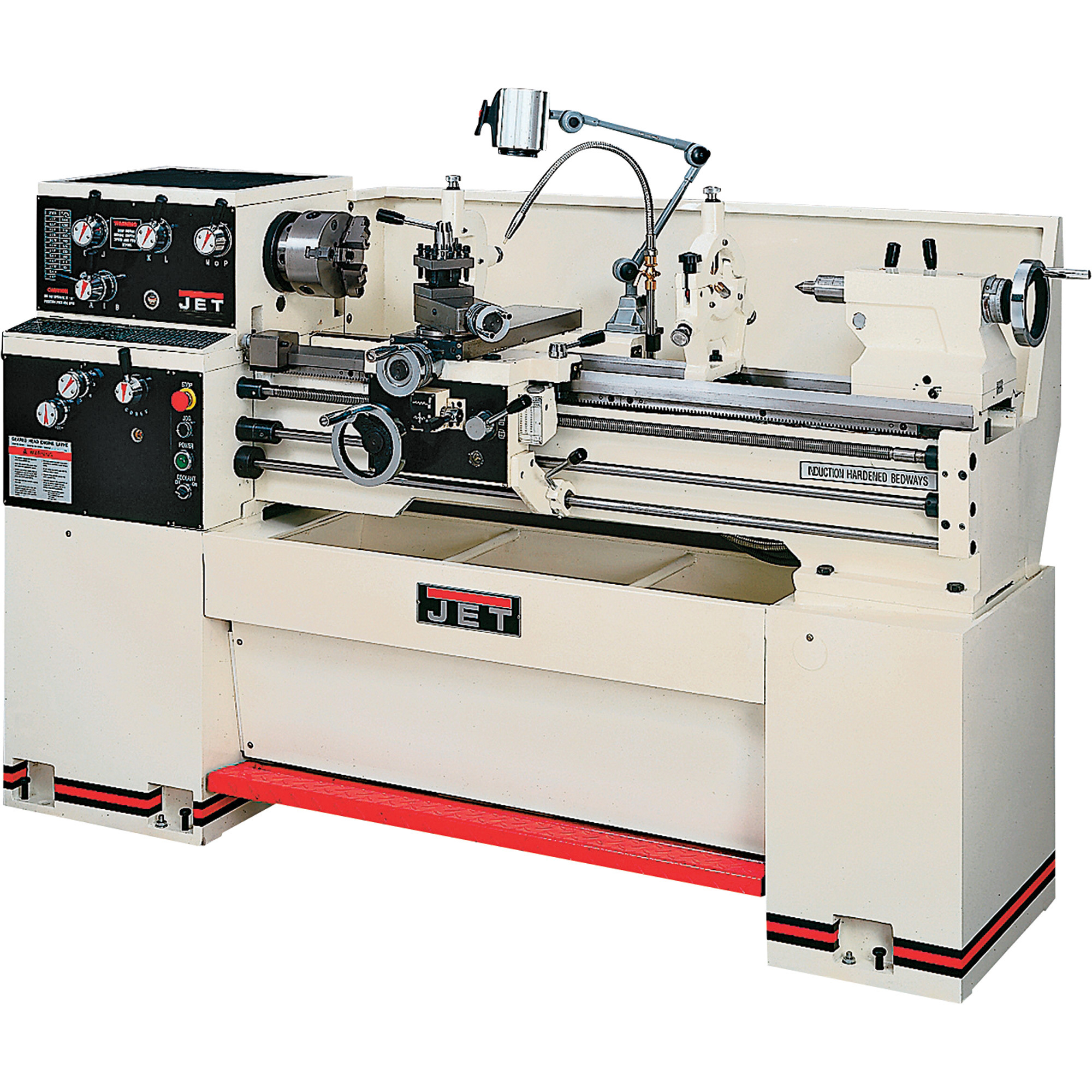 JET Geared Head Engine Lathe, 12 Speeds, 13in. x 40in. Model# GH-1340W-3